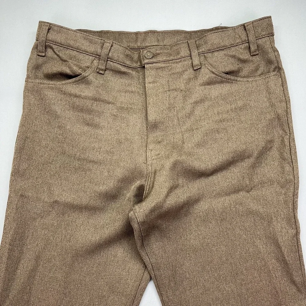 Levi's Vintage‎ 90s Black/Gold Tab Pants/Slacks Brown Fits 38